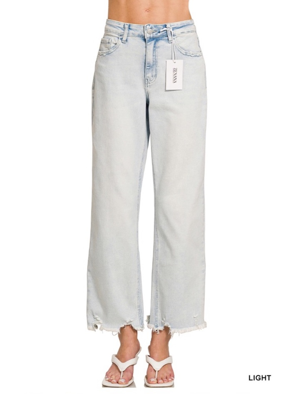 365 π¦ Zenana DISTRESSED RAW HEM DENIM
PANTS